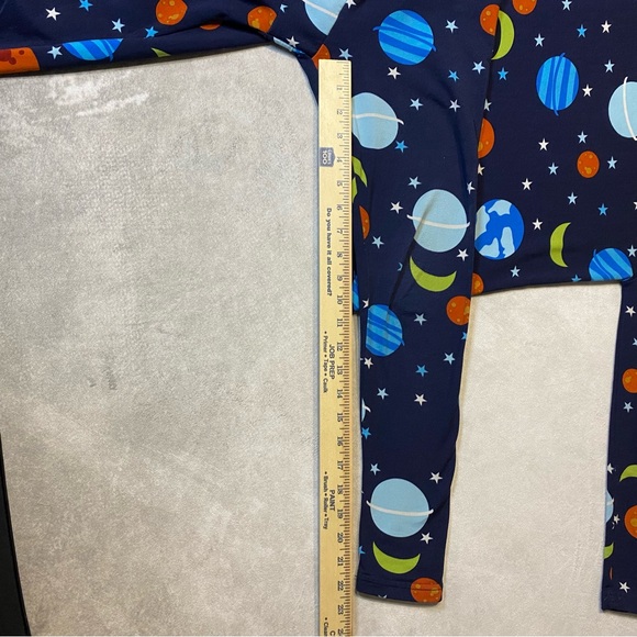 Rocky Boys Outer Space Navy Blue Pajama Set Size Medium 8 Slim Fit - Picture 5 of 10